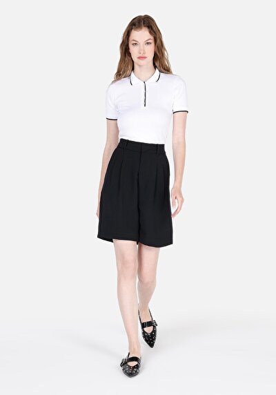 Image de Short Noir Regular Fit Femme