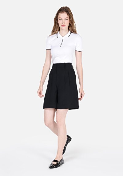 Image de Short Noir Regular Fit Femme