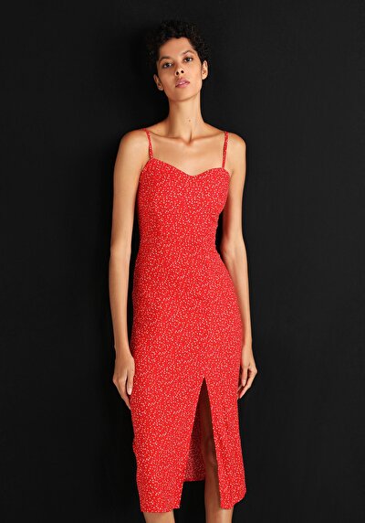 Image de Robe Rouge Slim Fit Femme