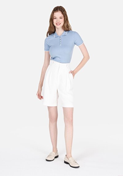 Image de Short Blanc Regular Fit Femme