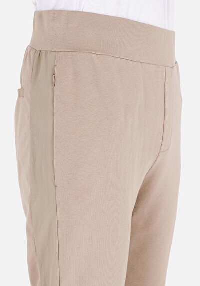 Image de Pantalon De Survêtement Beige Slim Fit Homme