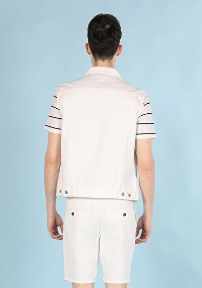 Afficher les détails de Gilet Blanc Slim Fit Homme