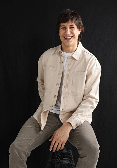 Image de Shırt À Manches Longues Blanc Oversize   Homme