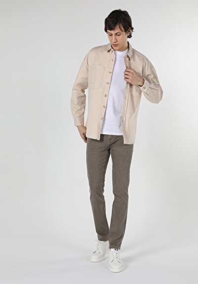 Image de Shırt À Manches Longues Blanc Oversize   Homme