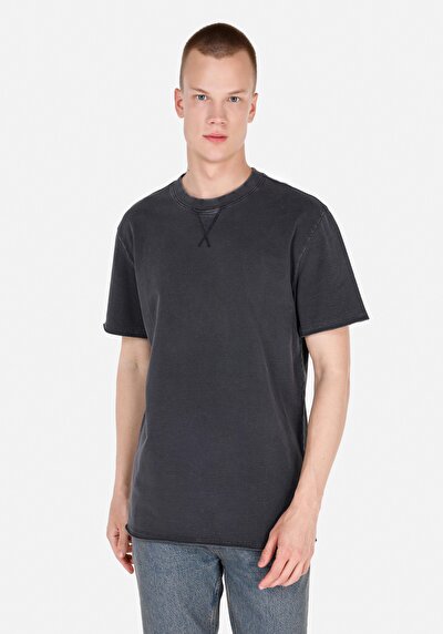 Image de T-shirt À Manches Courtes Anthracite Comfort Fit Homme