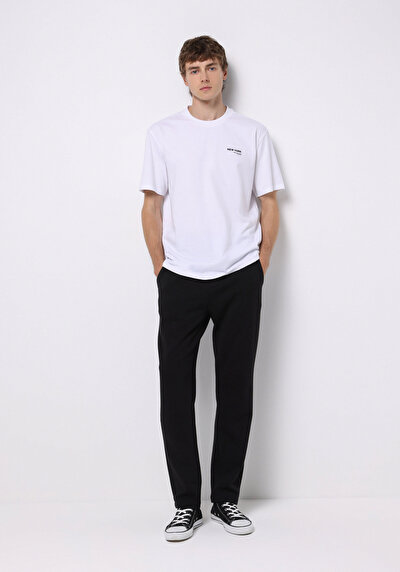 Image de Pantalon De Survêtement Noir Slim Fit Homme