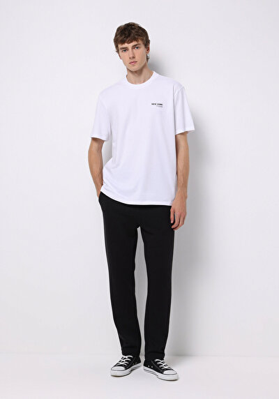 Image de Pantalon De Survêtement Noir Slim Fit Homme