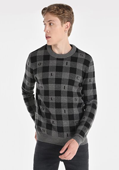 Image de Pull Gris Regular Fit   Homme