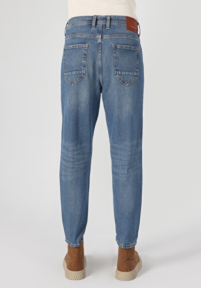 Image de 058 Otto Pantalon Bleu En Loose Tapered Fit Homme