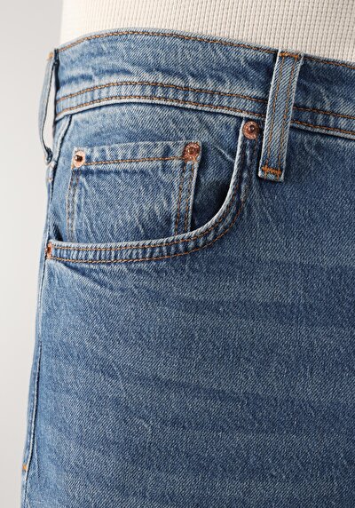 Afficher les détails de 058 Otto Pantalon Bleu   En  Loose Tapered Fit Homme