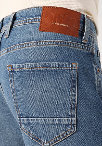 Afficher les détails de 058 Otto Pantalon Bleu   En  Loose Tapered Fit Homme