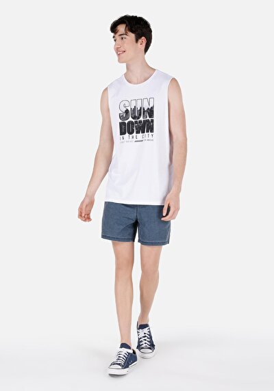 Image de Short De Bain Bleu Slim Fit  Homme