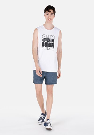 Image de Short De Bain Bleu Slim Fit  Homme