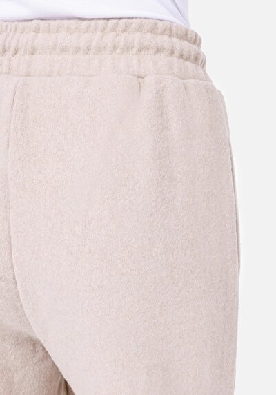 Afficher les détails de Pantalon De Survêtement Beige Regular Fit Femme