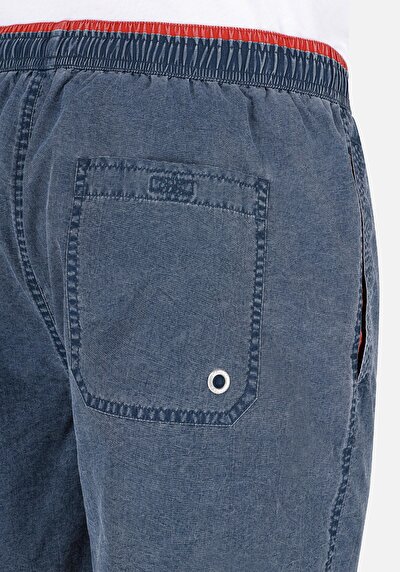 Afficher les détails de Short De Bain Bleu Slim Fit  Homme
