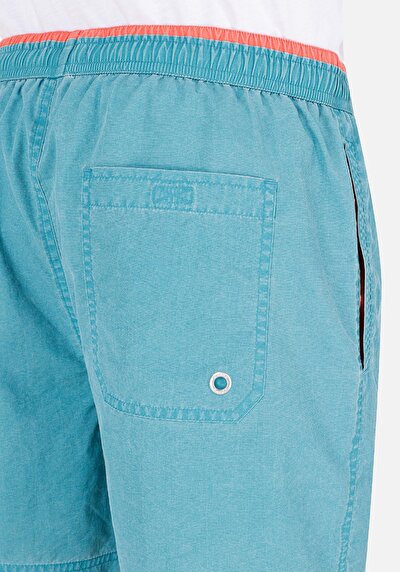 Afficher les détails de Short De Bain Bleu Slim Fit  Homme
