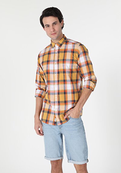Image de Chemise À Manches Longues Safran Regular Fit   Homme