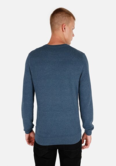 Image de Pull Bleu Regular Fit   Homme