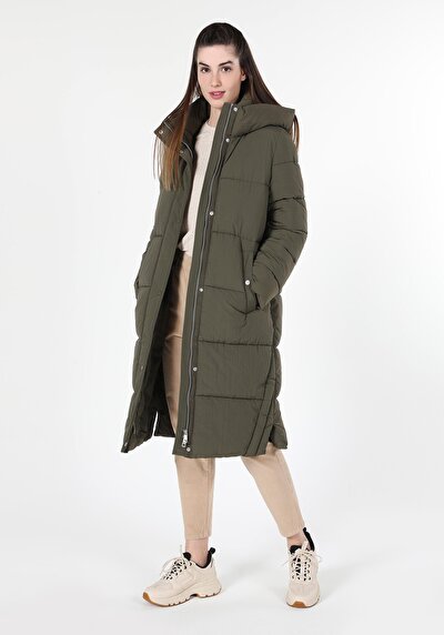 Image de Manteau Kaki Regular Fit Femme