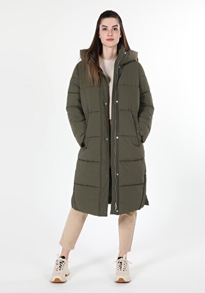 Image de Manteau Kaki Regular Fit Femme