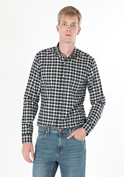 Image de Chemise À Manches Longues Marine Homme