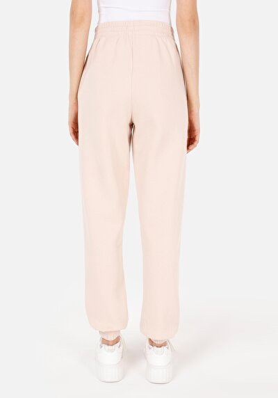 Afficher les détails de Pantalon De Survêtement Beige Regular Fit Femme