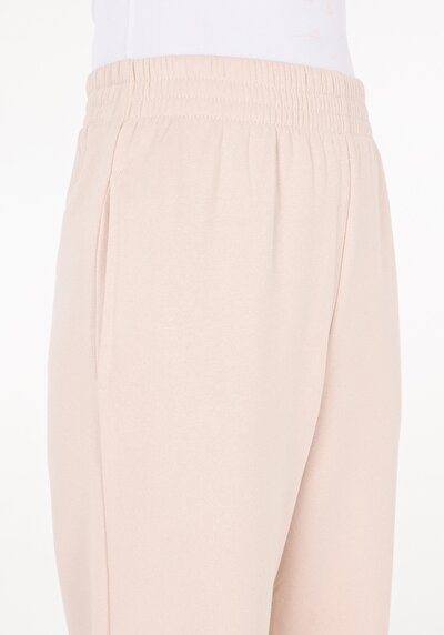Afficher les détails de Pantalon De Survêtement Beige Regular Fit Femme