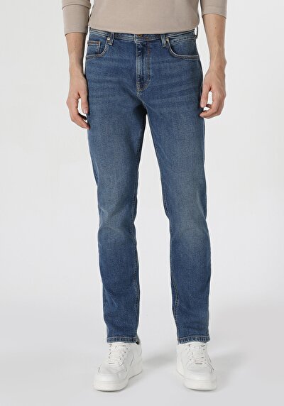 Image de 067 Jack Pantalon Bleu En Regular Fit Homme