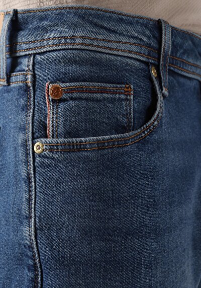 Afficher les détails de 067 Jack Pantalon Bleu   En  Regular Fit Homme