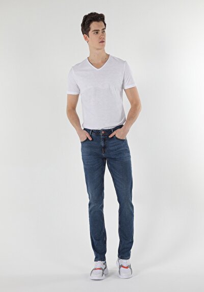 Image de 044 Karl Pantalon Denim Straight Leg En Straight Fit Homme