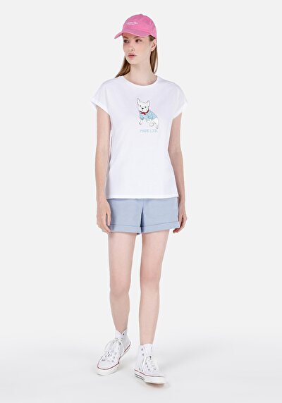 Image de Short Bleu Regular Fit Femme