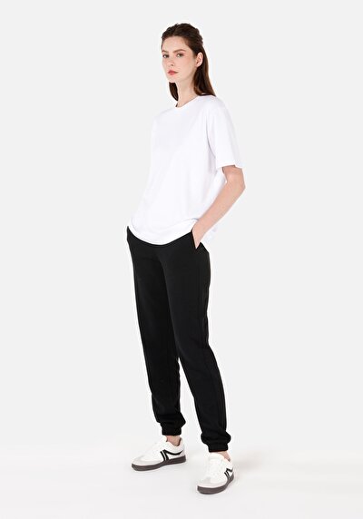 Image de Pantalon De Survêtement Noir Regular Fit Femme