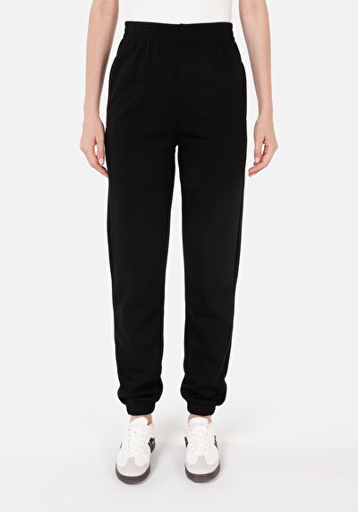 Image de Pantalon De Survêtement Noir Regular Fit Femme