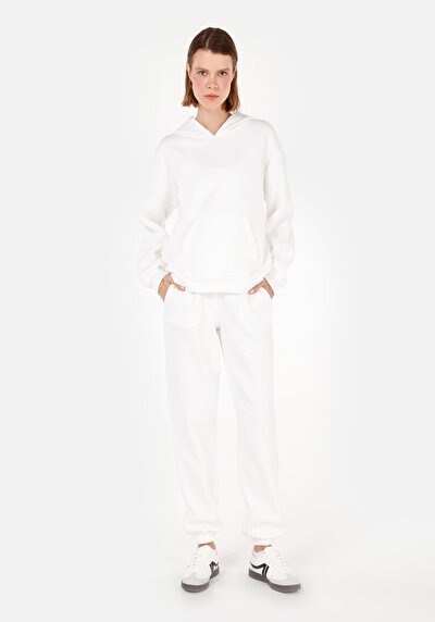 Image de Pantalon De Survêtement Blanc Regular Fit Femme