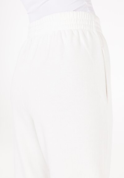 Afficher les détails de Pantalon De Survêtement Blanc Regular Fit Femme