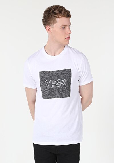 Image de T-shirt À Manches Courtes Blanc Regular Fit  Homme