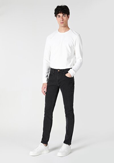 Image de 041 Danny Pantalon Noir   En  Slim Fit Homme