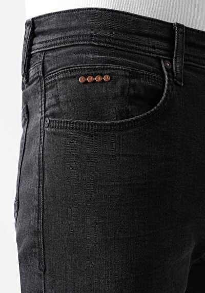 Afficher les détails de 041 Danny Pantalon Noir   En  Slim Fit Homme