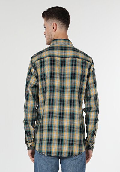 Image de Chemise À Manches Longues Multicolou Regular Fit Homme