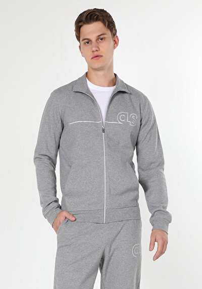 Afficher les détails de Veste De Blazer Gris Slim Fit   Homme
