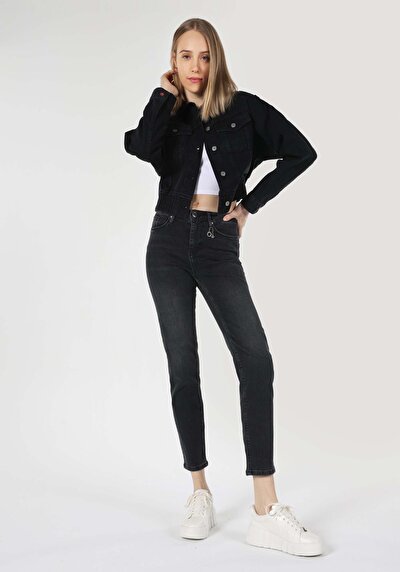 Image de 703 Carla Pantalon Noir   En  Slim Fit Femme