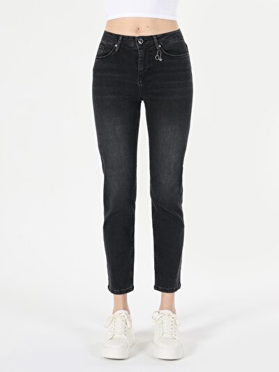 Image de 703 Carla Pantalon Noir   En  Slim Fit Femme