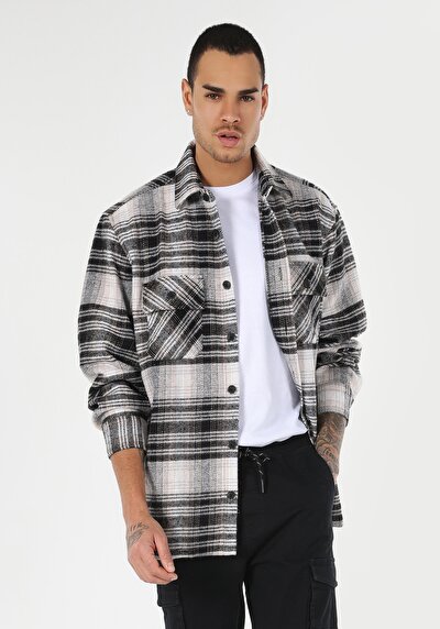 Image de Chemise À Manches Longues Gris Comfort Fit   Homme