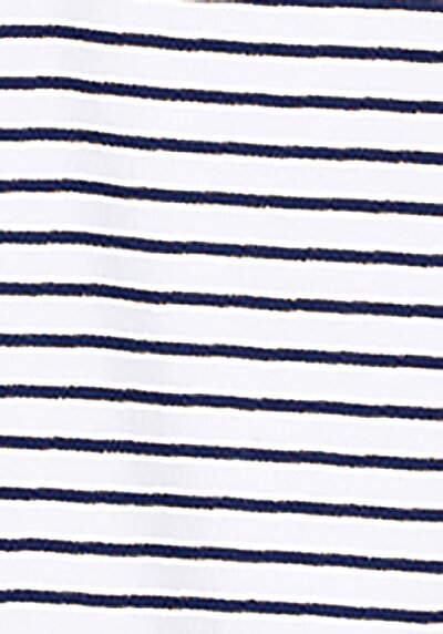 Afficher les détails de T-shirt À Manches Courtes Marine Regular Fit Rayé Femme