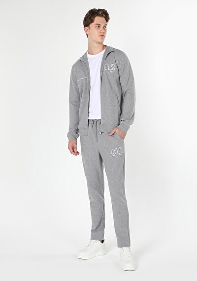Image de Pantalon De Survêtement Gris Slim Fit Homme