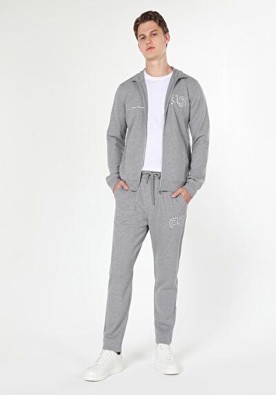 Image de Pantalon De Survêtement Gris Slim Fit Homme