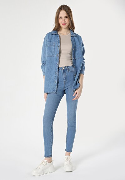 Image de 760 Diana Pantalon Denim Skinny  Leg  En  Super Slim Fit Femme