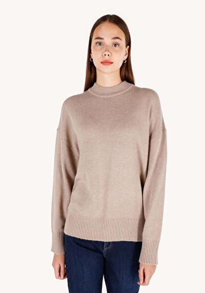 Image de Pull Beige Regular Fit Manches Longues  Femme