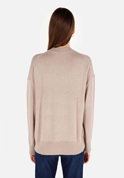 Image de Pull Beige Regular Fit Manches Longues  Femme