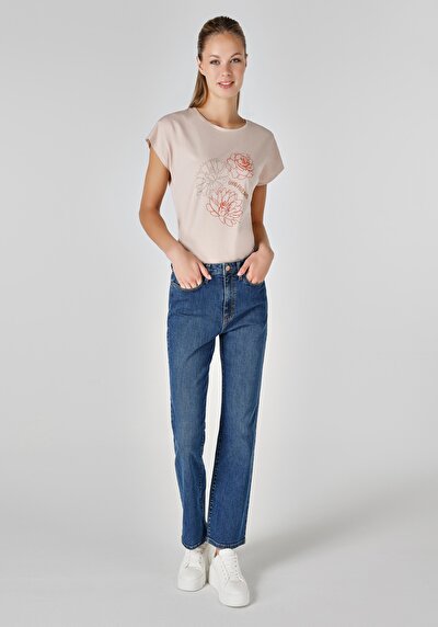 Image de 792 Mila Pantalon Denim Straight Leg  En  Regular Fit Femme